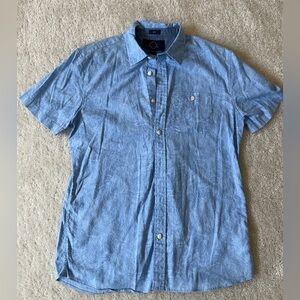 Blue Men's Linen Shirt